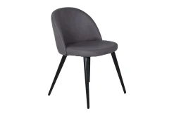 Venture Home Spisestoler & Kjøkkenstoler-Velvet Stitches Spisestol Svart,Grey