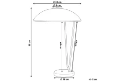 Venkos Bordlampe 58 cm E27