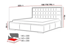 Drömvik Vento Sengeramme med Oppbevaring 180x200