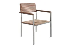 Balkongstoler|Balkongmøbler-Viareggio Stol 6-pk 53 cm Tre/Natur