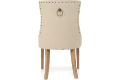 Bloomington Barstoler|Kontorstol & Skrivebordsstol-Viktoria Spisestol med Nagler Beige/Vintageben