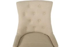 Bloomington Barstoler|Kontorstol & Skrivebordsstol-Viktoria Spisestol med Nagler Beige/Vintageben