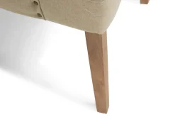 Bloomington Barstoler|Kontorstol & Skrivebordsstol-Viktoria Spisestol med Nagler Beige/Vintageben