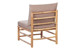 Utelenestoler|Loungestol Ute-Villa Castelli Utelenestol Lysebrun/Beige