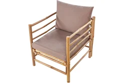 Utelenestoler|Loungestol Ute-Villa Castelli Utelenestol Lysebrun/Beige