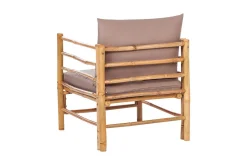 Utelenestoler|Loungestol Ute-Villa Castelli Utelenestol Lysebrun/Beige