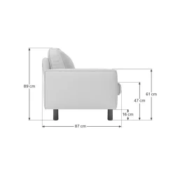 2 Seter Sofa-Vilsa 2-seters sofa Brun,Grey