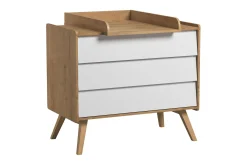 VOX Kommode Barnerom|Skap Barnerom-Vintage Kommode Tre / Natur / Hvit Hvit,Tre/Natur