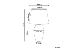 Bordlampe|Barnelampe-Virhal Bordlampe 54 cm E27 Hvit,Blå