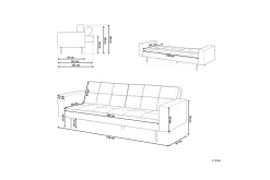 Visnes Sovesofa 218 cm