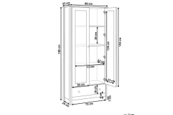 Tv-Skap|Tv-Skap-Vitrine Nornalup Hvit