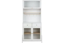 Vitrineskap|Skap-Vitrine Parlin Hvit