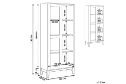 Vitrine Rumson Lyst tre