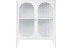 Vitrineskap|Skap-Vitrine Sarre Hvit, gull Hvit,Gull