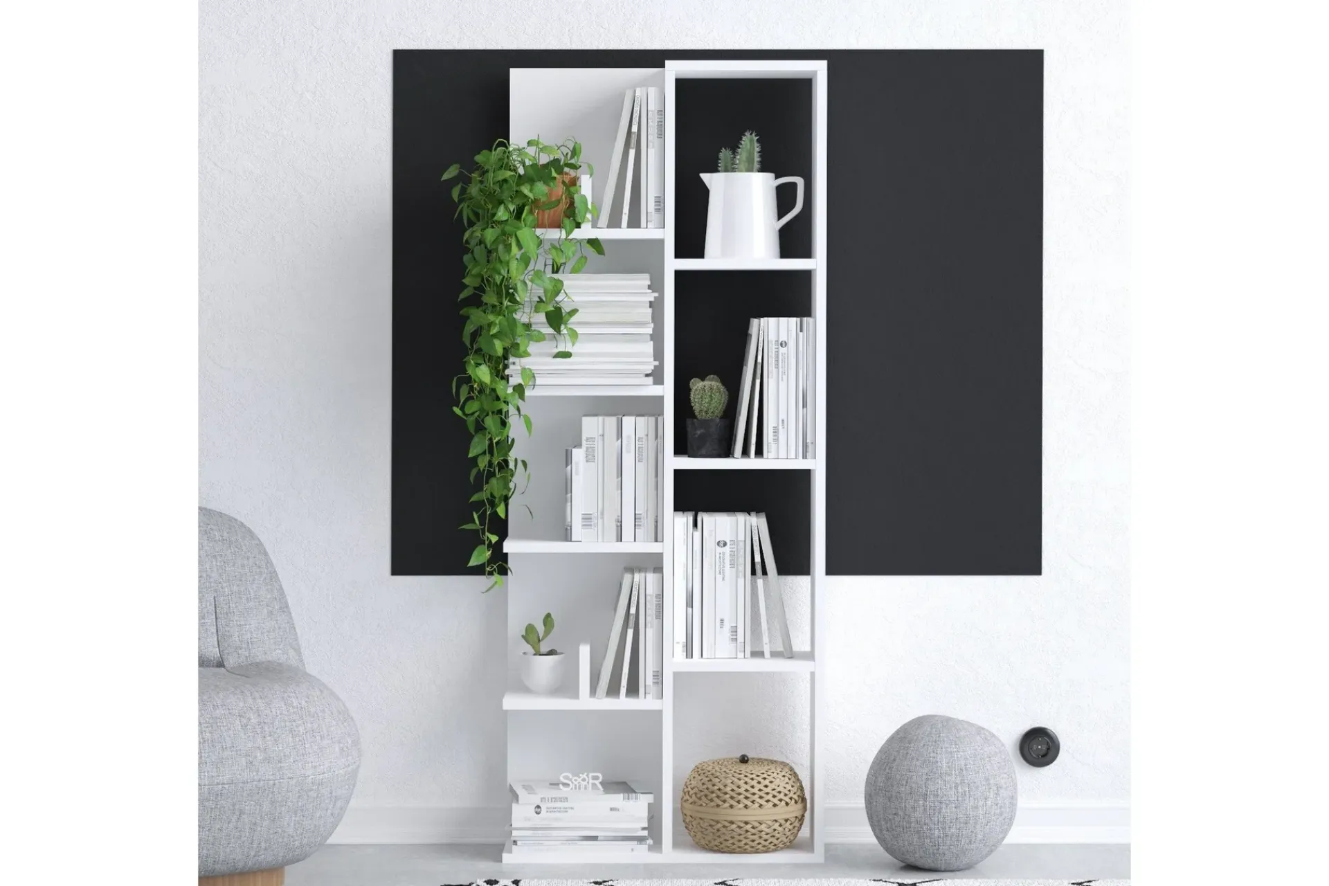 Bokhylle-Viva Bokhylle 60x18 cm Hvit