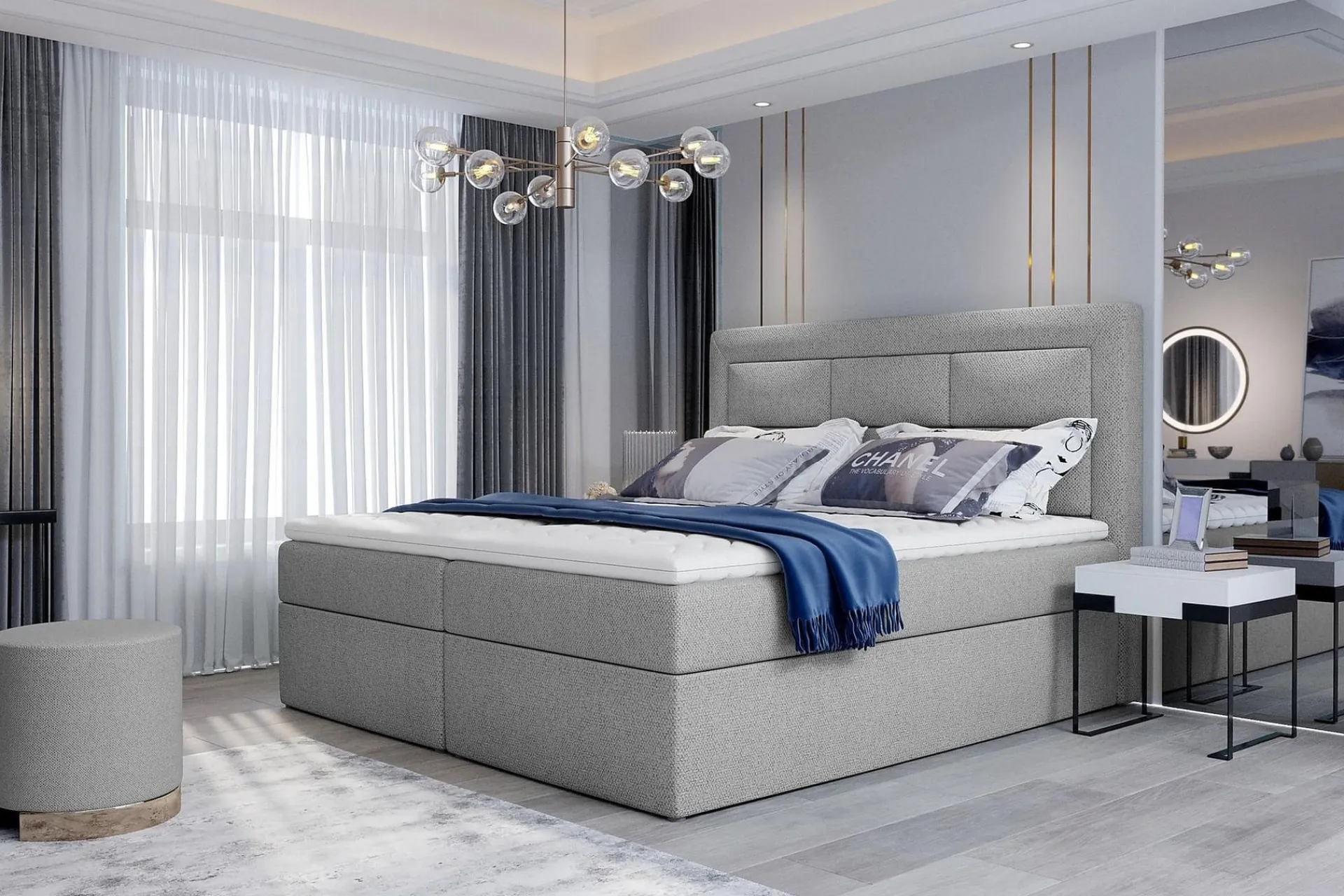 Komplett Sengepakke-Vivera Sengepakke 160x200 cm Grey