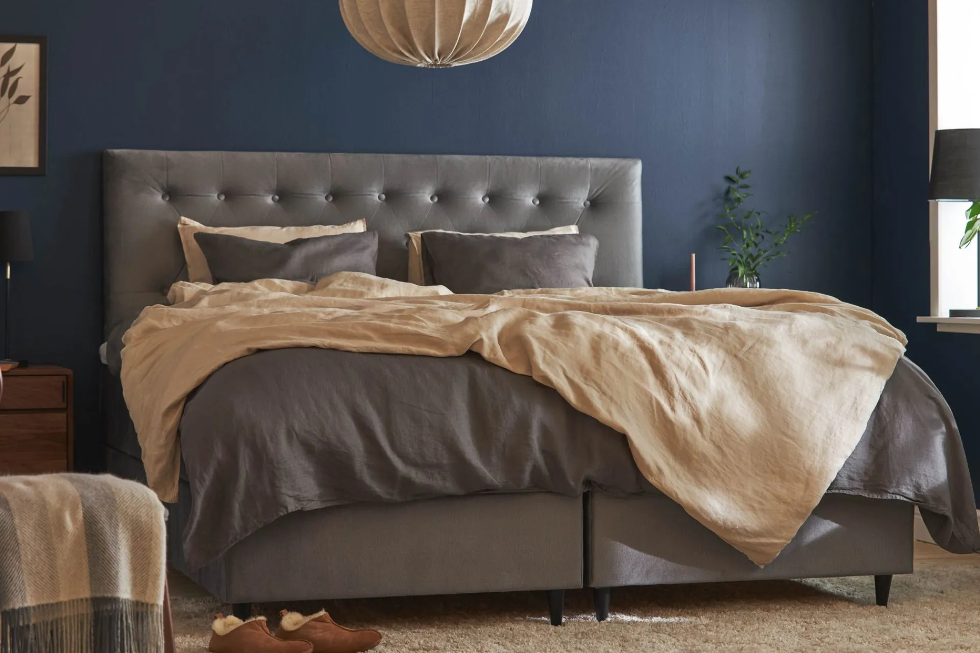 Sengetilbehør & Sengegavl-Wall Sengegavl 181x61 cm Grey