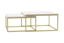 Avlastningsbord|Sofabord-Wardner Sofabord 76 cm Gull