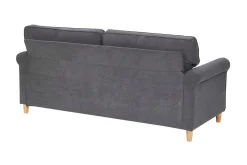 Velour Sofa & Fløyel Sofa-Warmoth 3-seter Sofa Grey