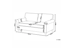 Velour Sofa & Fløyel Sofa-Warmoth 3-seter Sofa Grey