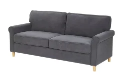 Velour Sofa & Fløyel Sofa-Warmoth 3-seter Sofa Grey
