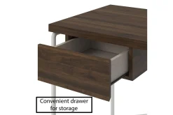 Novogratz Webster Skrivebord 107 cm med Oppbevaringsskuff Valnøtts
