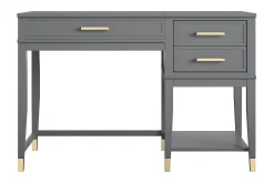 CosmoLiving Westerleigh Hev- og Senkbart Skrivebord 116 cm med Skuffer G