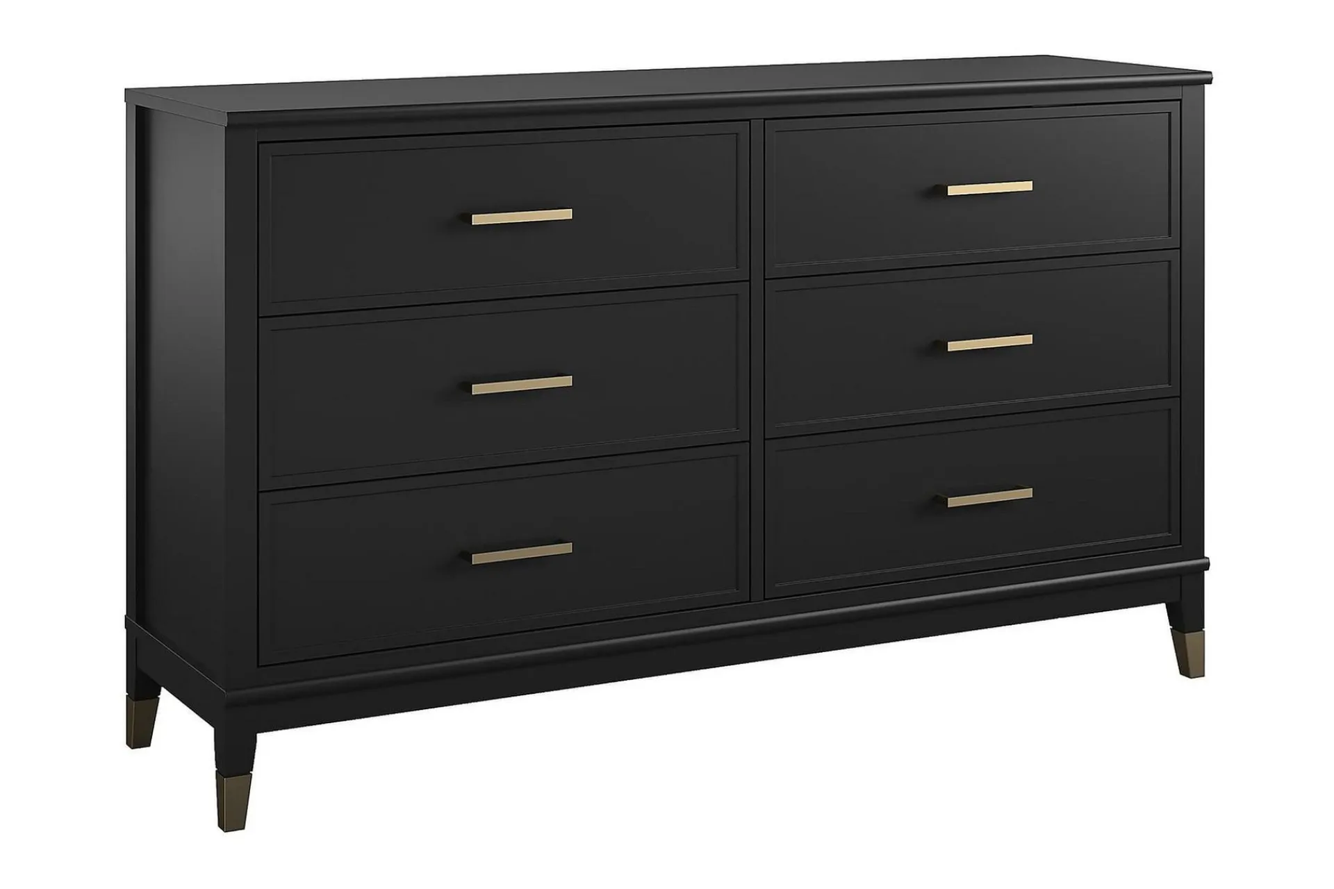 CosmoLiving Westerleigh Kommode 144x41 cm Svart/Gull