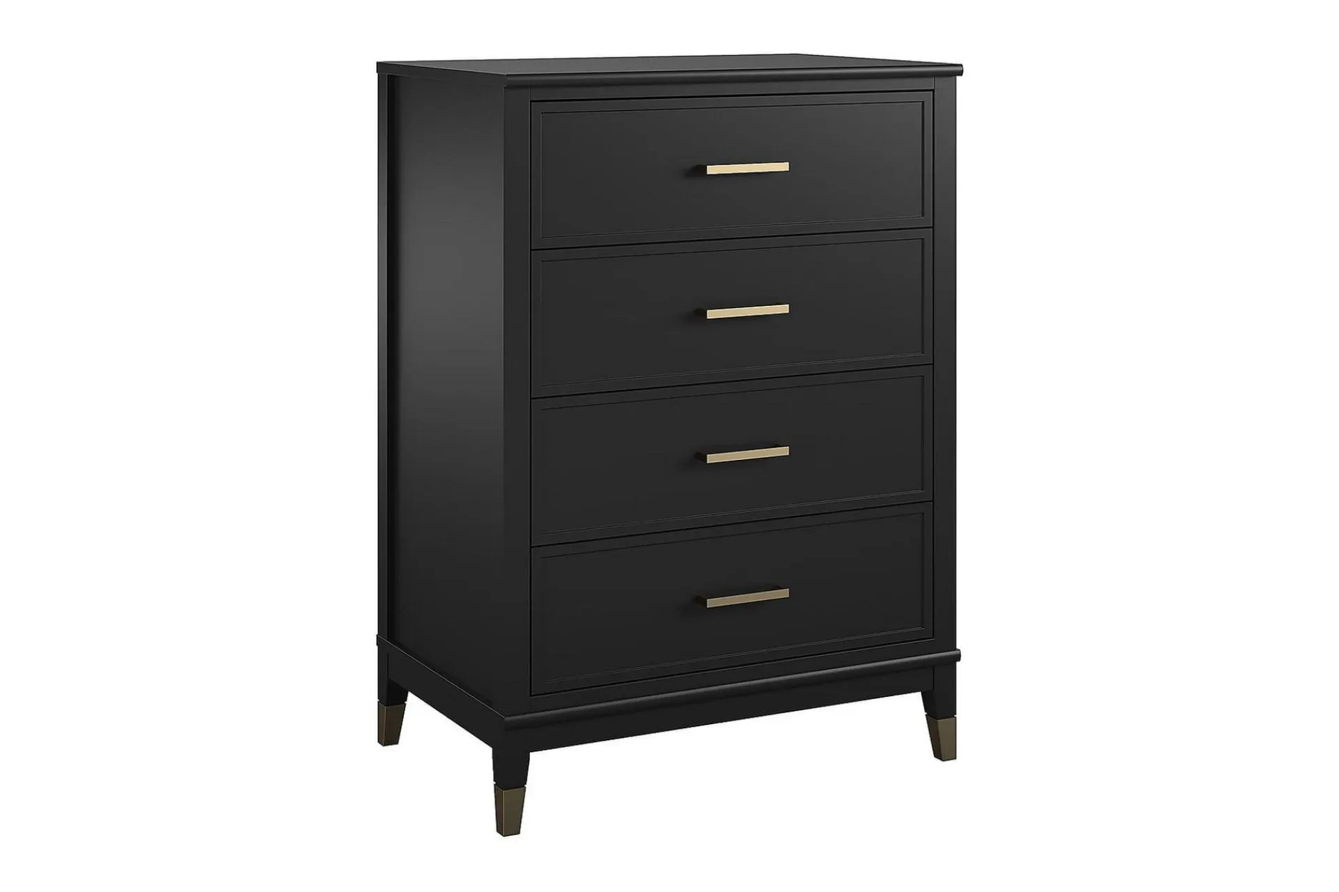 CosmoLiving Westerleigh Kommode 76x50 cm Svart/Gull
