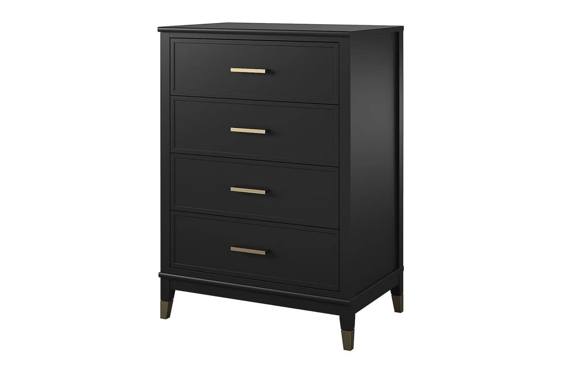 CosmoLiving Westerleigh Kommode 76x50 cm Svart/Gull