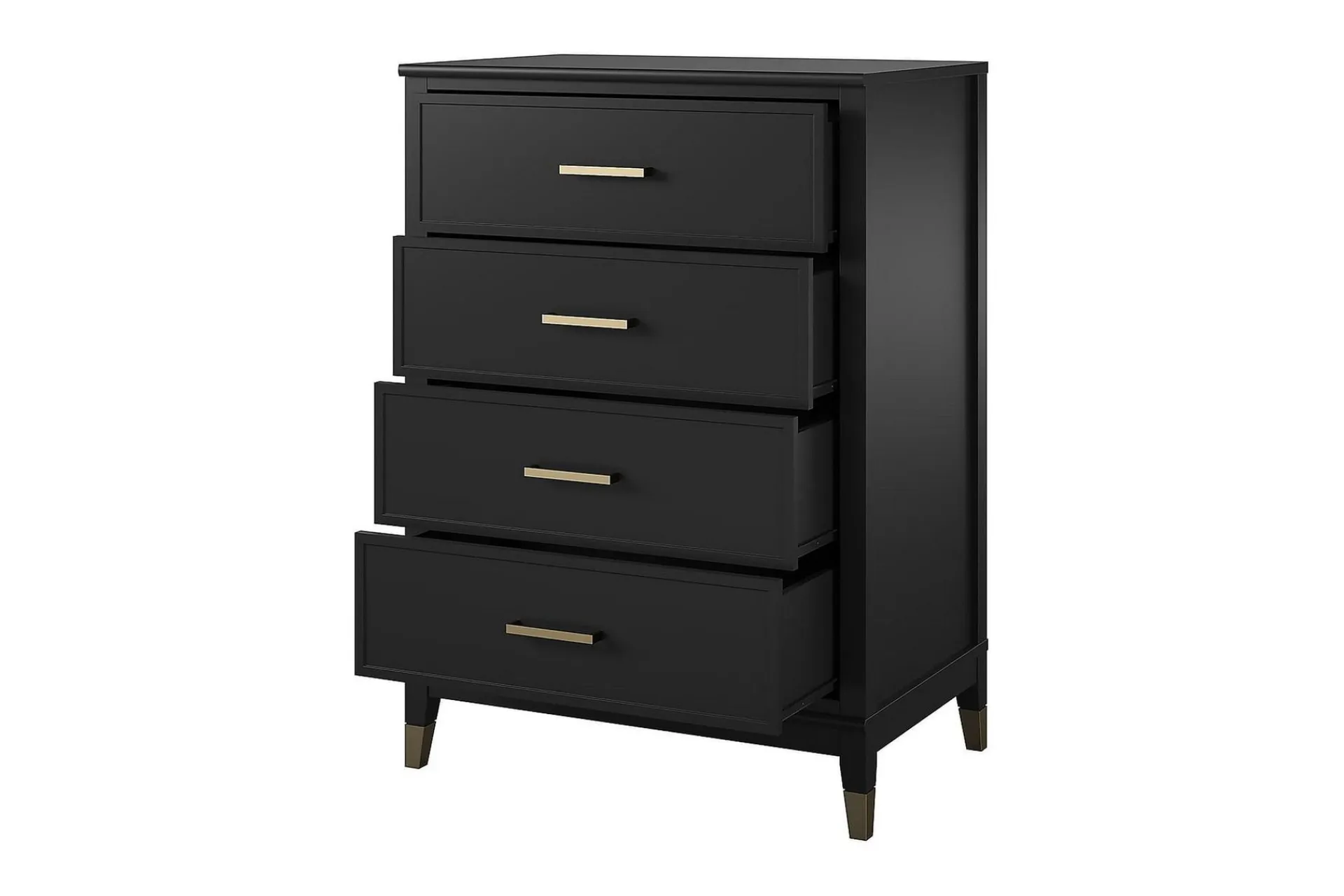 CosmoLiving Westerleigh Kommode 76x50 cm Svart/Gull