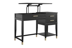 CosmoLiving WesterleigH Skrivebord 116 cm Høy- og senkbart 3 Skuffer Sva