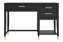 CosmoLiving WesterleigH Skrivebord 116 cm Høy- og senkbart 3 Skuffer Sva