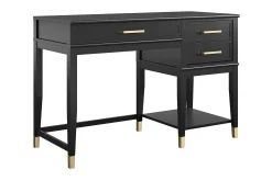 CosmoLiving WesterleigH Skrivebord 116 cm Høy- og senkbart 3 Skuffer Sva