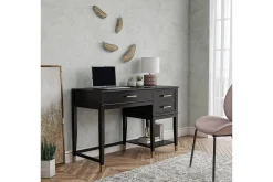 CosmoLiving WesterleigH Skrivebord 116 cm Høy- og senkbart 3 Skuffer Sva