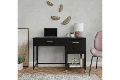 CosmoLiving WesterleigH Skrivebord 116 cm Høy- og senkbart 3 Skuffer Sva
