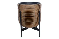 Wicker Blomsterkrukke på stativ 30x30xH38 cm