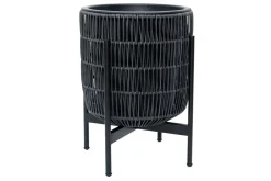 Wicker Blomsterkrukke på stativ 30x30xH38 cm