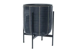 Wicker Blomsterkrukke på stativ 38x38xH49 cm
