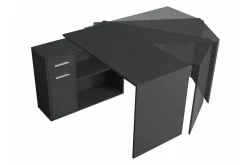 Kontorbord-Wickston Skrivbord 120 cm Anthracite Antracit