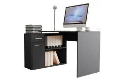 Kontorbord-Wickston Skrivbord 120 cm Anthracite Antracit