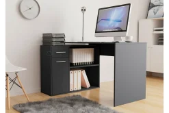 Kontorbord-Wickston Skrivbord 120 cm Anthracite Antracit