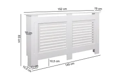 Wohnling Vifter|Aircondition & Kjøler-Wiemann Radiator Benk 152x19 cm Hvit