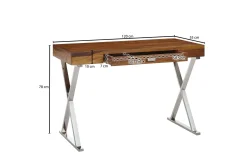 Wohnling Kontorbord-Wilhem Skrivebord 120 cm Rektangulær Natur