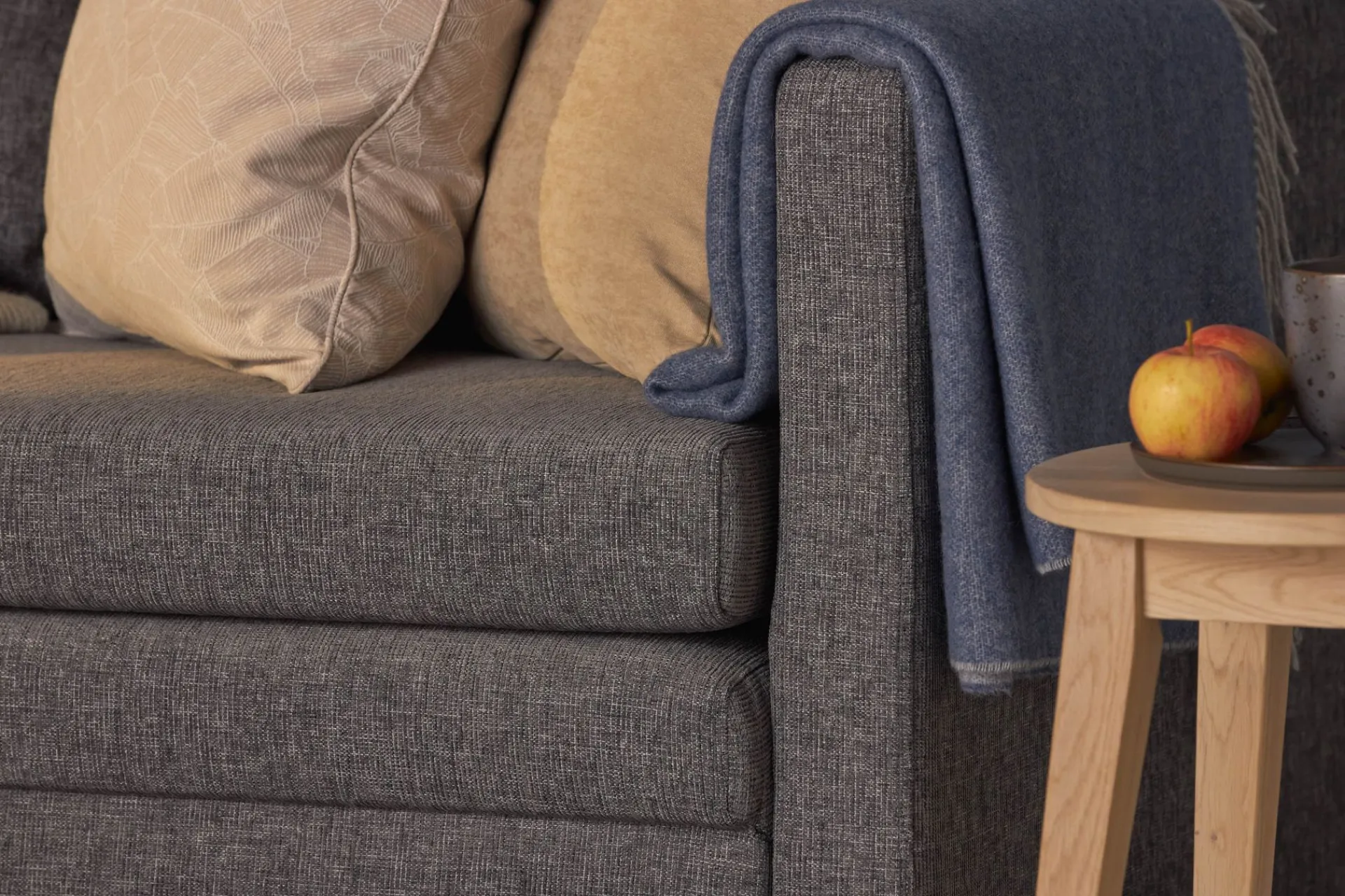 Basic Home Sovesofaer-Willhelm Liten Sovesofa 2-seters 160 cm bred Lysegrå