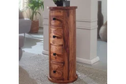 Wohnling Willowdale Sideboard 35 cm 4 Skuffer Rundt