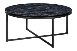 Wohnling Sofabord-Willowdale Sofabord 80 cm Rundt Svart,Grey