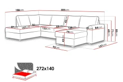 Scandinavian Choice Wilma U-sovesofa Høyre