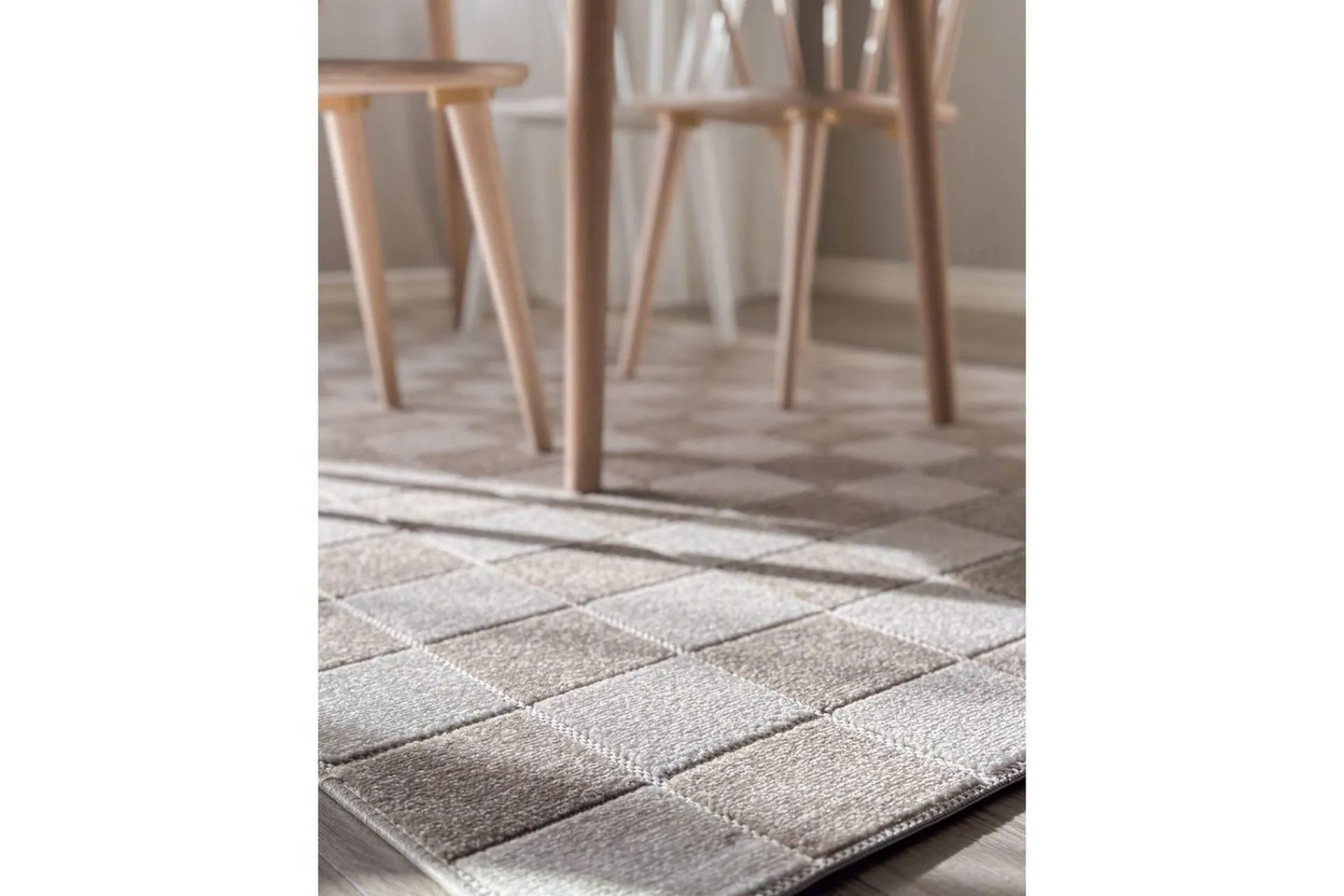 KM Home Wiltonteppe Hawaii Chess 240x340 cm, Lin, Linne