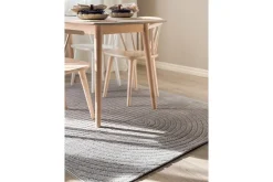 KM Home Skinn & Pelstepper|Sitteputer-Wiltonteppe Hawaii Shape 240x340 cm, Grå Grafittgrå